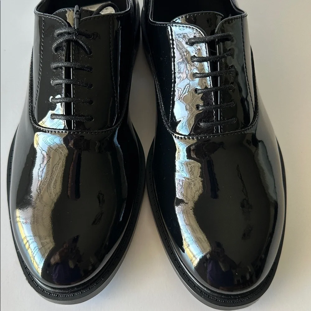 Zara Men's Glossy Black Dress Shoes